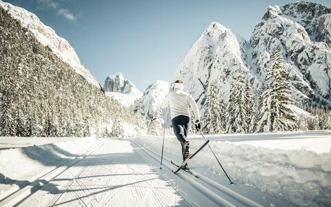 Cross-country skiing in the Hochpustertal valley